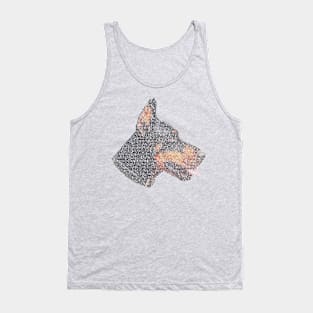 Doberman Info Graphic Tank Top